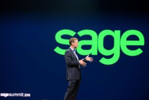 Stephen Kelly geeft een keynote tijdens de Sage Summit