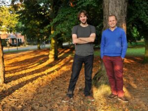 Tim Vandecasteele en Joris Van der Gucht, co-founders van Silverfin