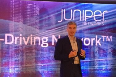 Rami Rahim, ceo Juniper Networks, tijdens PR Summit 2017 in Londen