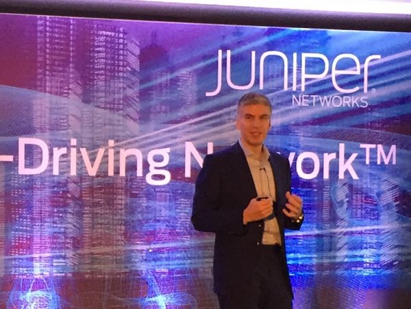 Rami Rahim, ceo Juniper Networks, tijdens PR Summit 2017 in Londen