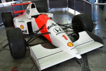 Historische F1-auto uit 1992 waarin Ayrton Senna reed