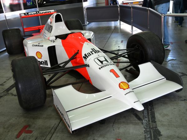 Historische F1-auto uit 1992 waarin Ayrton Senna reed