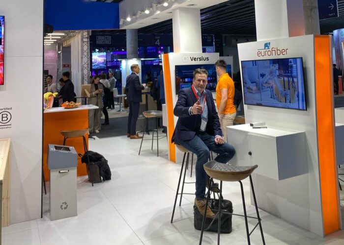 Stand Eurofiber op MWC 2024 (Oranje-paviljoen)