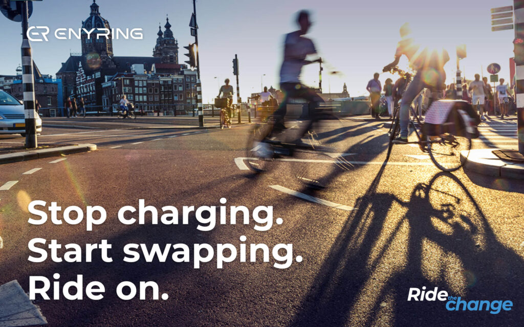 Yamaha Motor's ENYRING brengt baanbrekende batterijwissel service naar Amsterdam: E-bike revolutie!